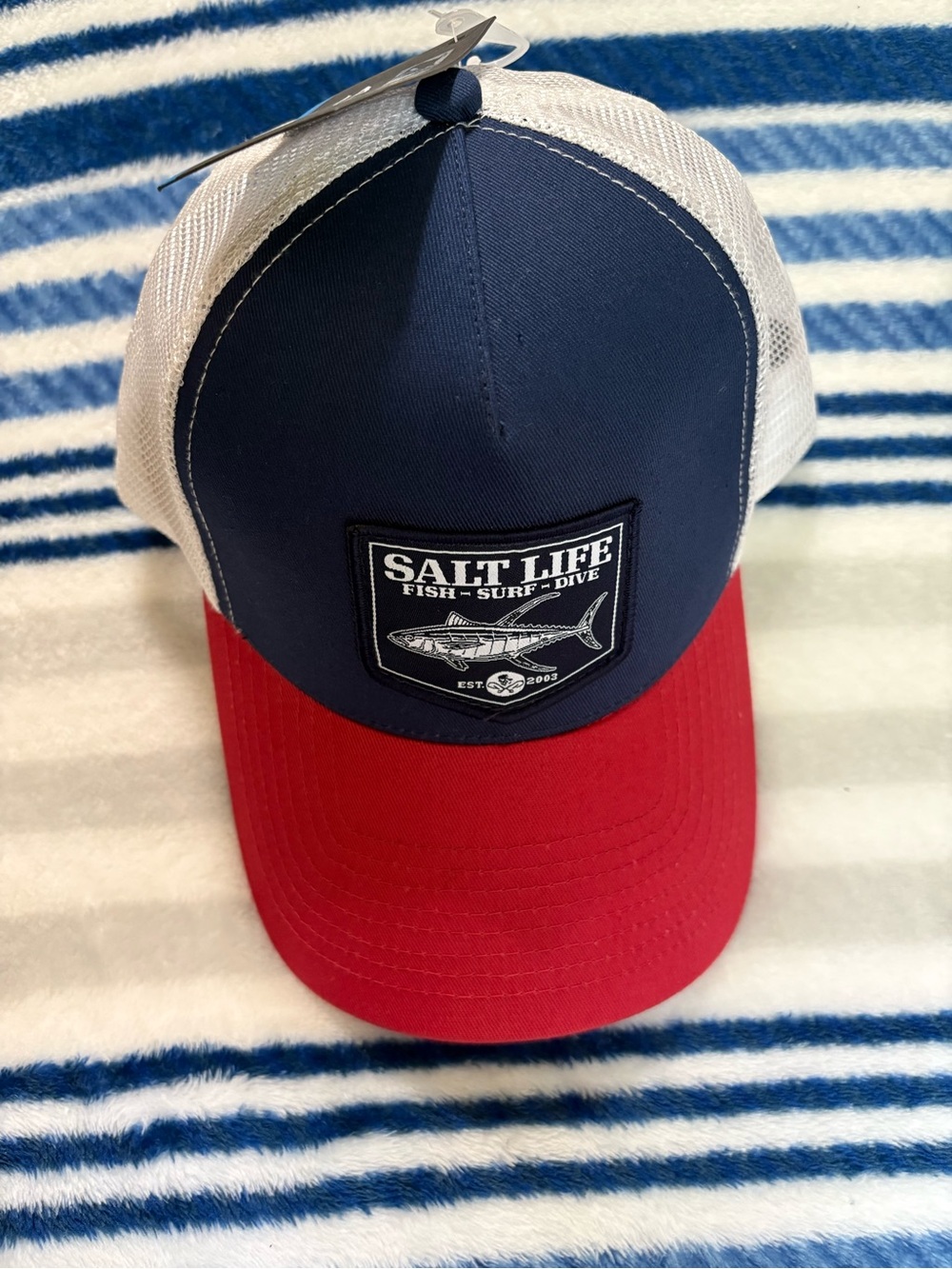 NWT Salt Life Live Salty adjustable hat